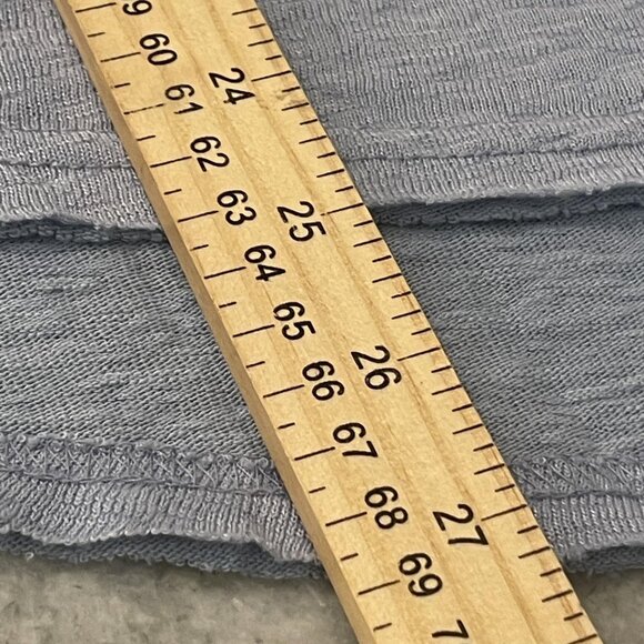 Free People Top Womens Blue Crochet Embroidered Henley Boho Tunic Shirt - Picture 9 of 11